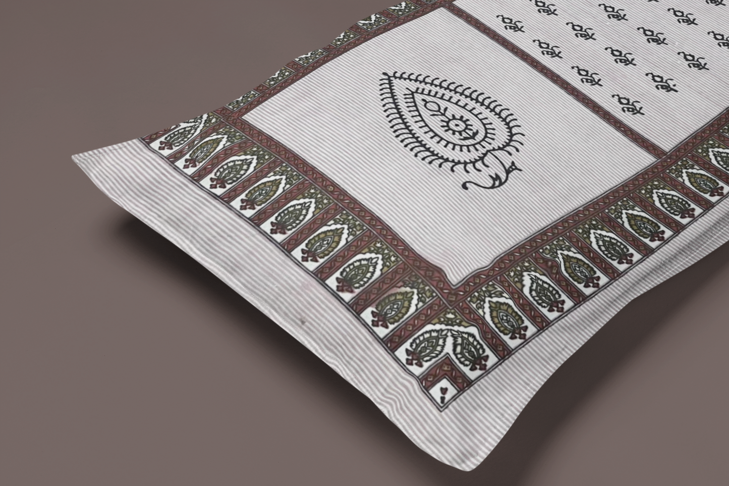 Jaipuri Cotton Pink Ethnic and Modern Fusion King Size Double Bedsheet 90x108 inches