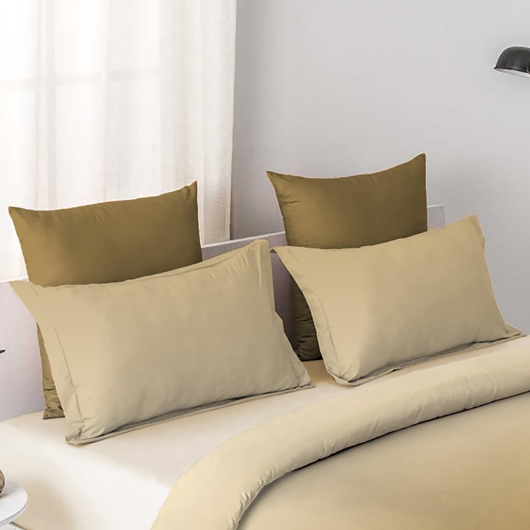 Cotton Elegant Ombre Print King Size Double Bedsheet 108x108 inches (Hazel Mist)